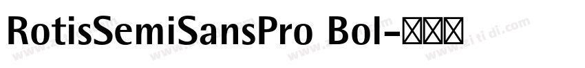 RotisSemiSansPro Bol字体转换